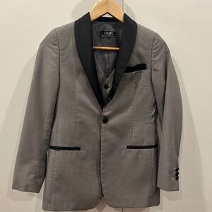 2 Piece Paisley Blazer and Vest Big Kids Slim Fit